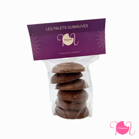 Palets de guimauve enrobés de chocolat